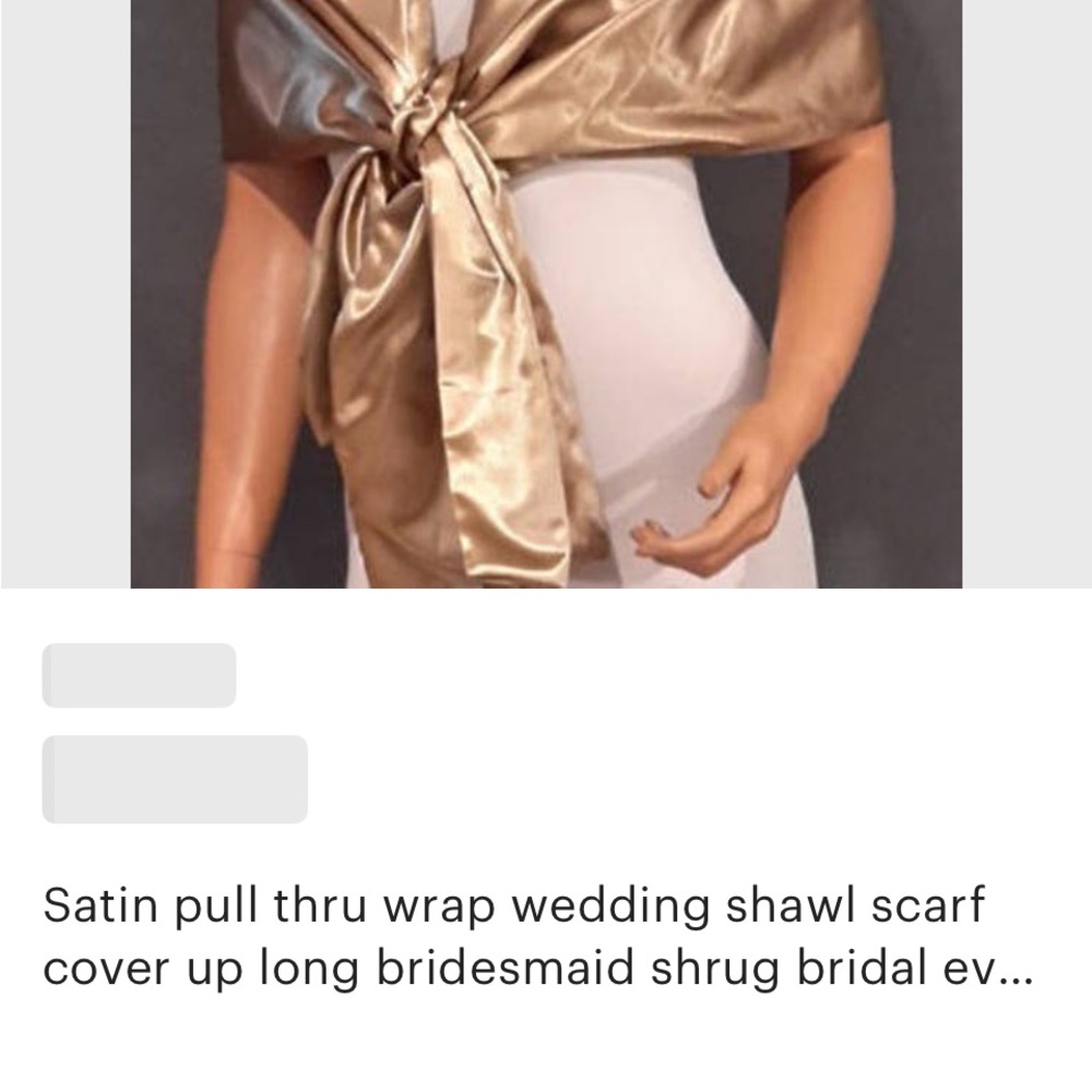 Elegant Satin Shawl Wrap